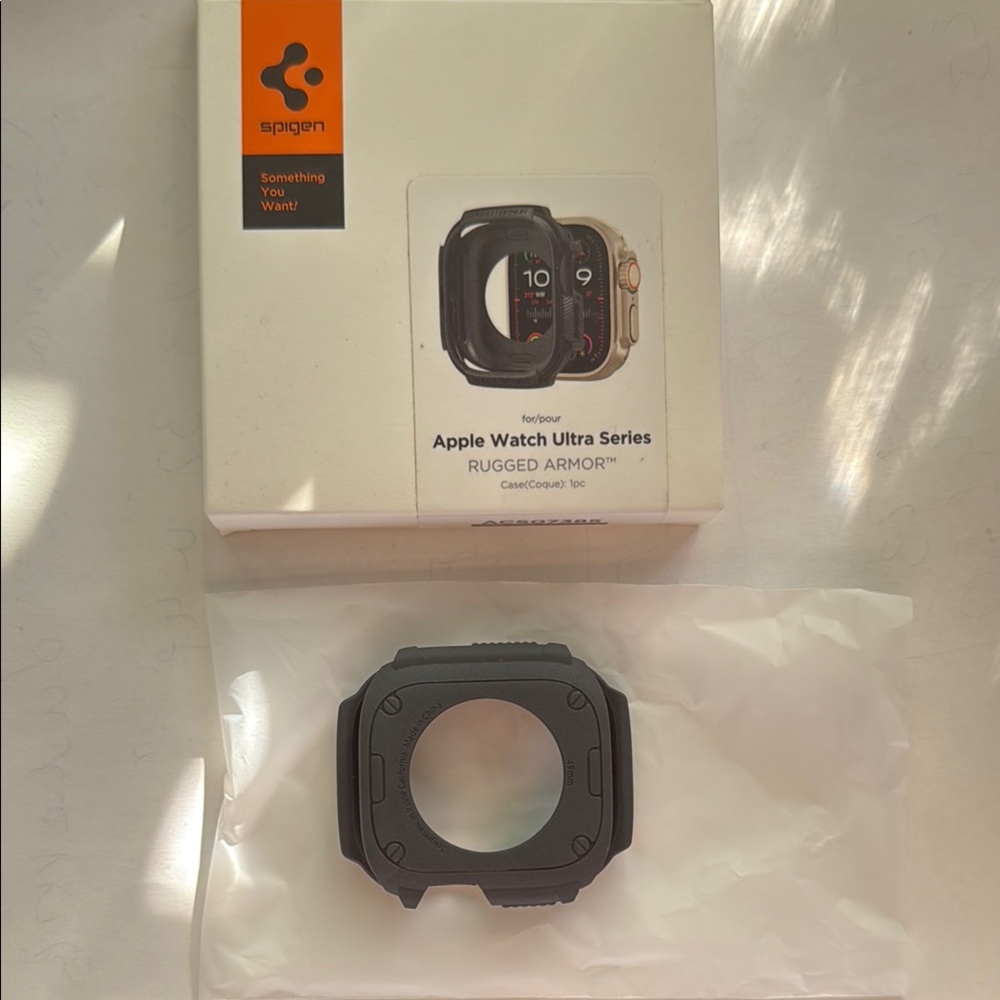 Spigen Black Smartwatch Case Minimalist Design